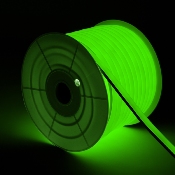Gaine Néon LED Flexible Dimmable 7.5W/m 220V AC 120LED/m  180° Vert IP67 Sur Mesure Coupe tous les 100cm