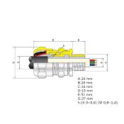 Presse Etoupe Métallique ATEX NPT 3/4
