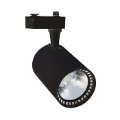 Spot LED Bron 40W Noir pour Rail Monophasé