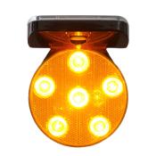 Lampe Flash LED Solaire Magnétique pour Panneau de Signalisation