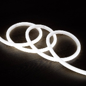 Bobine Néon LED Flexible 360° Rond Dimmable 220V AC 120l/m IP67 Blanc Froid 50m Coupe tous les 100 cm