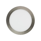 Dalle LED Ronde 18W Coupe 205mm Argentée