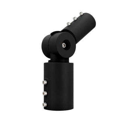 Adaptateur Orientable 90° Ø60mm pour luminaire Eclairage Public Noir