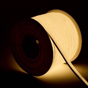 Bobine Gaine Néon LED Flexible Dimmable 7.5W/m 220V AC 120LED/m 50m 180° Blanc Neutre  IP67 Coupe tous les 100cm