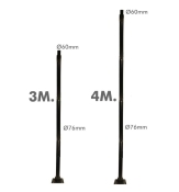 Colonne pour luminaire Eclairage Public 3M/4M Démontable