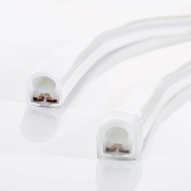 Bobine Gaine Néon LED Flexible Dimmable 7.5W/m 220V AC 120LED/m 50m 180° Blanc Chaud  IP67 Coupe tous les 100cm
