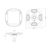 Luminaire LED Solaire 100W  Aluminium 3000K
