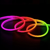 Gaine Néon LED Flexible Dimmable 11W/m 220V AC 60led/m 180° RGB IP67 Sur Mesure Coupe tous les 100cm