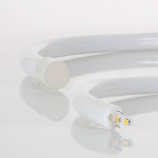 Bobine Néon LED Flexible 360° Rond Dimmable 220V AC 120l/m IP67 Blanc Neutre 50m Coupe tous les 100 cm