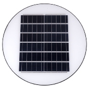 Luminaire LED Solaire Rond 150W 15000 lm IP67 avec Détecteur de Présence