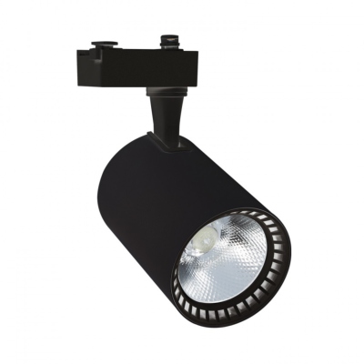 Spot LED Bron 40W Noir pour Rail Monophasé