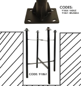 Colonne pour luminaire Eclairage Public 3M/4M Démontable