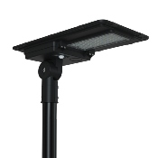 Luminaire Led Solaire 13800lm 170lm/w avec Détecteur de Mouvement pour Eclairage Public