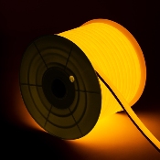 Gaine Néon LED Flexible Dimmable 7.5W/m 220V AC 120LED/m  180° Jaune IP67 Sur Mesure Coupe tous les 100cm
