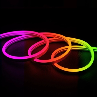 Gaine Néon LED Flexible Dimmable 11W/m 220V AC 60led/m 180° RGB IP67 Sur Mesure Coupe tous les 100cm
