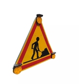 Lampe Flash LED Solaire Magnétique pour Panneau de Signalisation