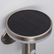 Applique LED Solaire Inox Helios avec Détecteur de présence PIR 