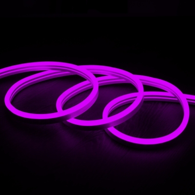 Gaine Néon LED Flexible Dimmable 7.5W/m 220V AC 120LED/m  180° Rose IP67 Sur Mesure Coupe tous les 100cm