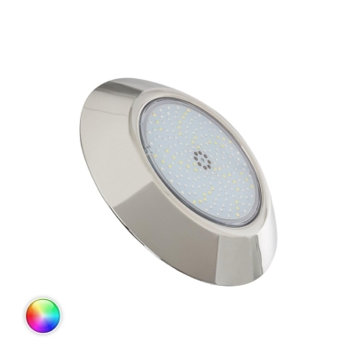 Spot LED Piscine en Saillie Inox  Submersible 12V DC  12W RGBW IP68